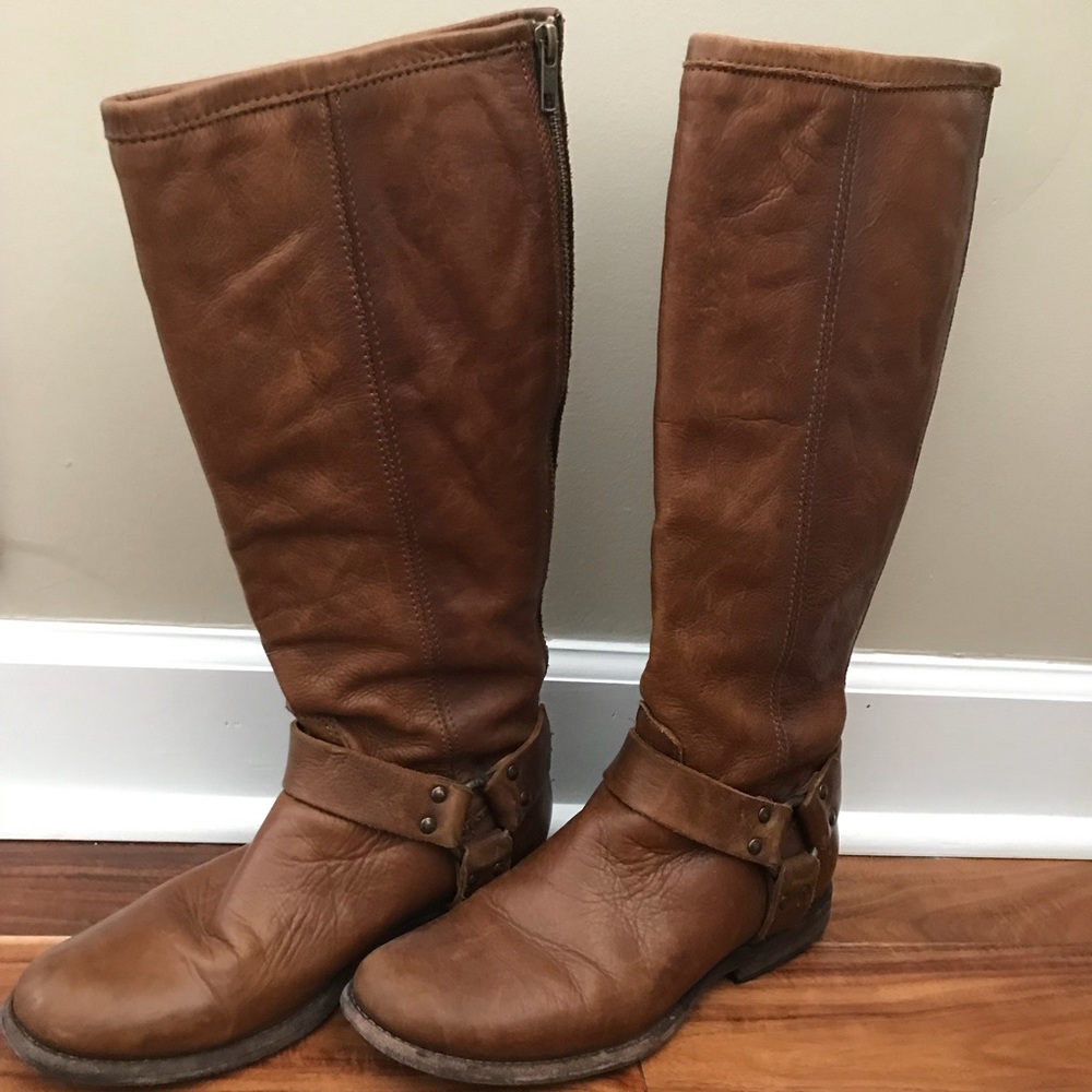 Frye Phillip harness tall boots